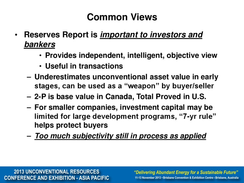 Small Independents View on Unconventional Reserves – Unconventional Gas Resources – slide 13