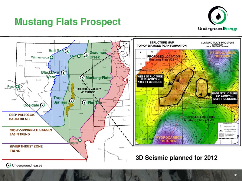 NOVEMBER 2011 CORPORATE PRESENTATION – Underground Energy – slide 31