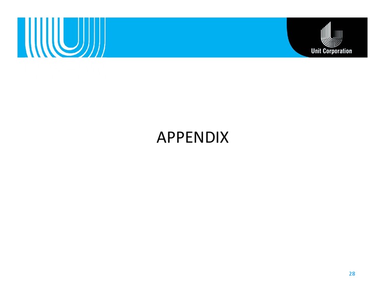 Raymond James Investor Conference – Unit Corp. – slide 27