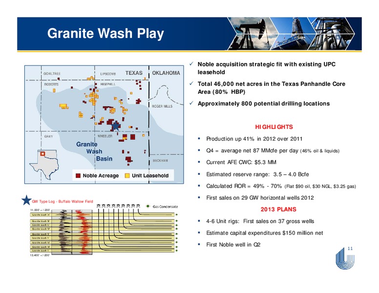 APRIL 2013 IPAA OGIS – Unit Corp. – slide 11