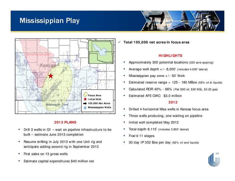APRIL 2013 IPAA OGIS – Unit Corp. – slide 14