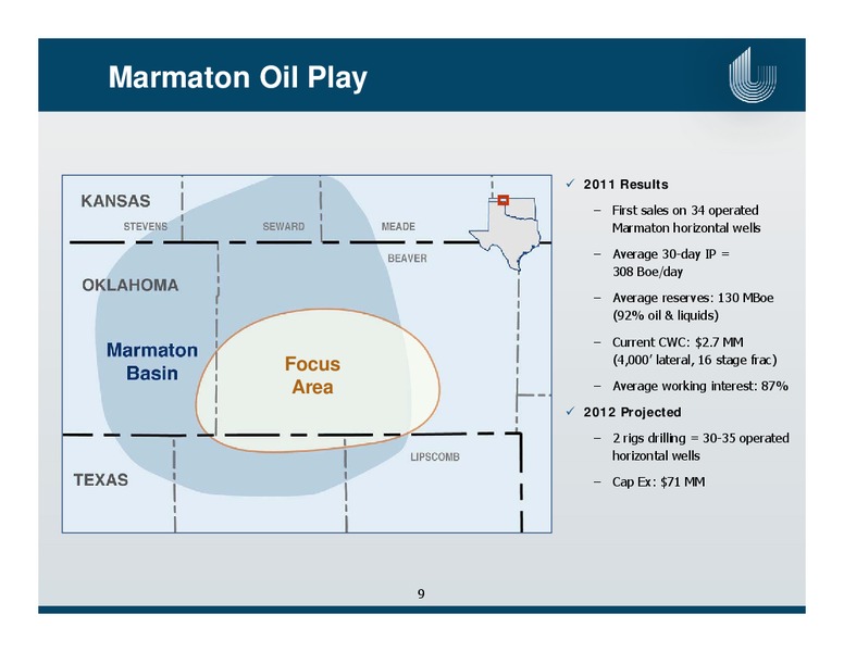 Acquisition of Oil and Gas Properties in Mid Continent – Unit Corp. – slide 9