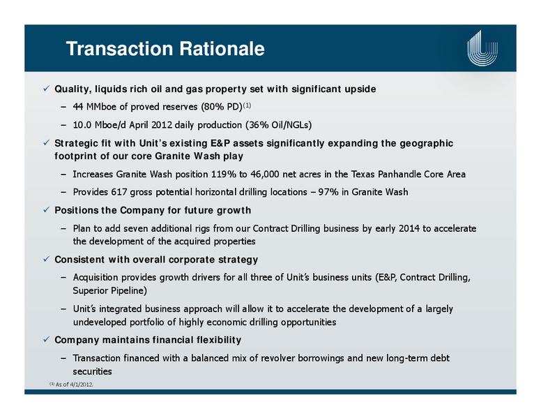 ENERCOMS THE OIL AND GAS CONFERENCE – Unit Corp. – slide 6