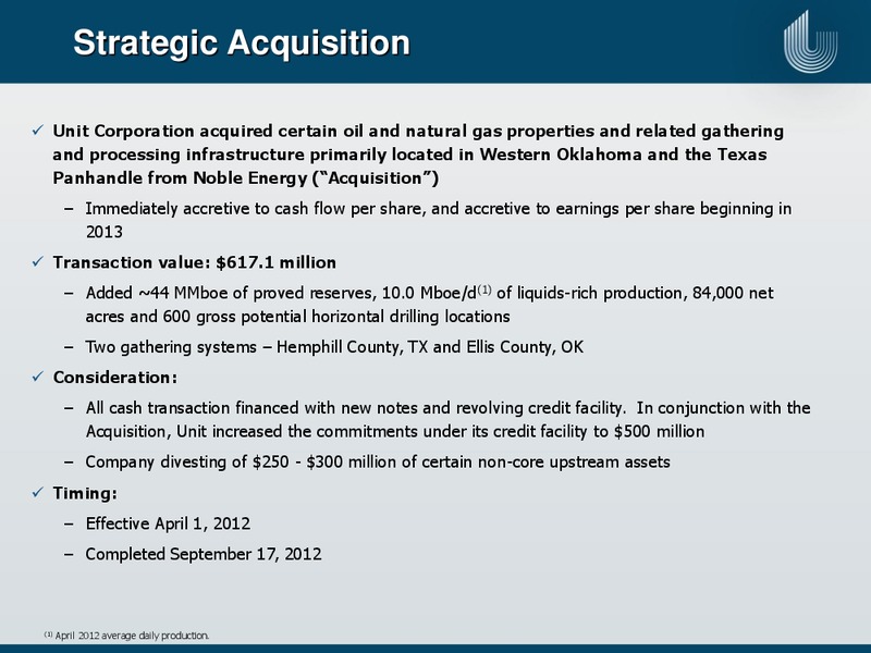 IPAA OGIS – Unit Corp. – slide 5