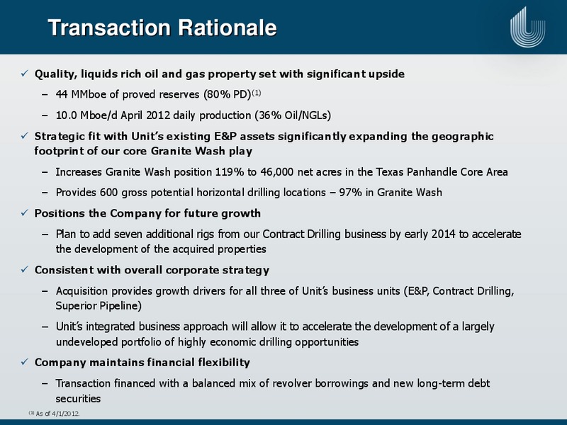 IPAA OGIS – Unit Corp. – slide 8