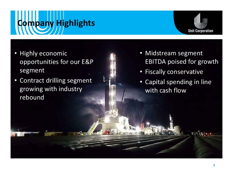 September 2017 Corporate Presentation – Unit Corp. – slide 3