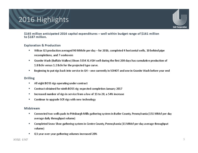 Capital One Securities 11th Annual Energy Conference – Unit Corp. – slide 4