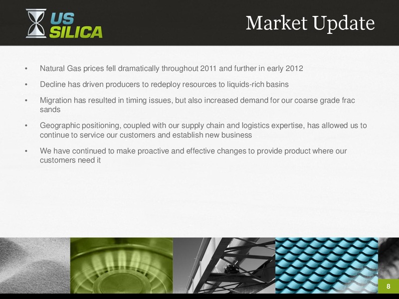 Q4 2011 EARNINGS CALL – US Silica – slide 7