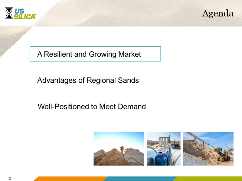 December 2016 Investor Presentation – US Silica – slide 3