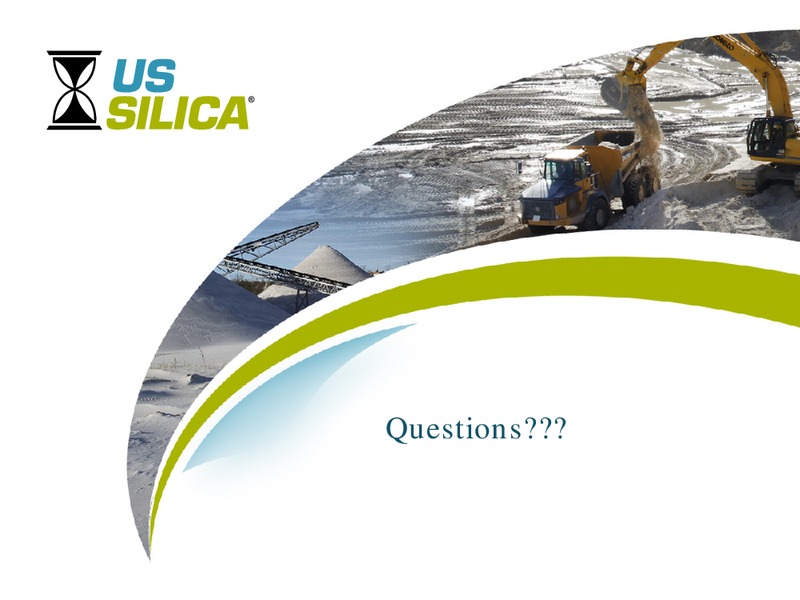 Cowen 5th Annual Ultimate Energy Conference – US Silica – slide 21