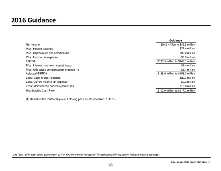 JP Morgan Inaugural Energy Equity Conference – USA Compression Partners Lp – slide 28
