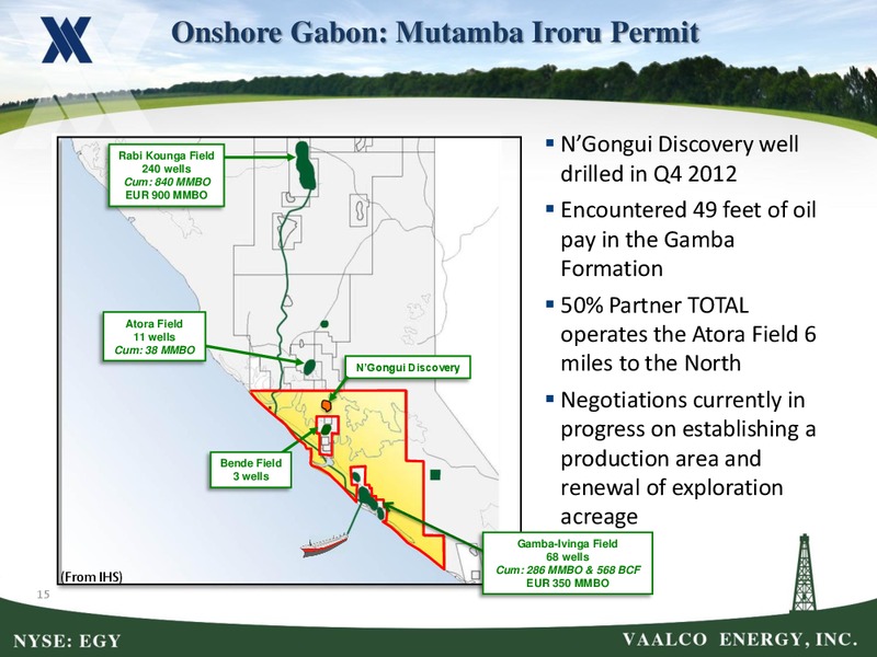 ENERCOMS OIL AND GAS CONFERENCE – Vaalco Energy Inc. – slide 14