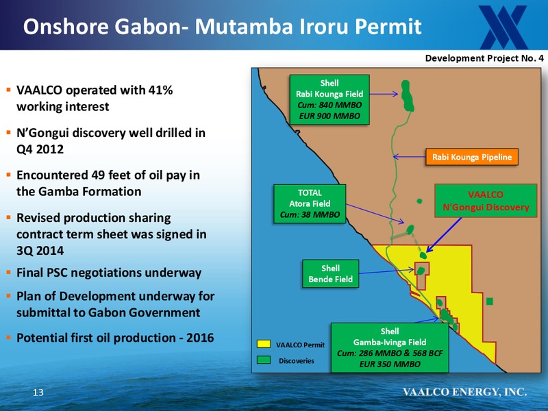 First Energy Global Energy Conference – Vaalco Energy Inc. – slide 12