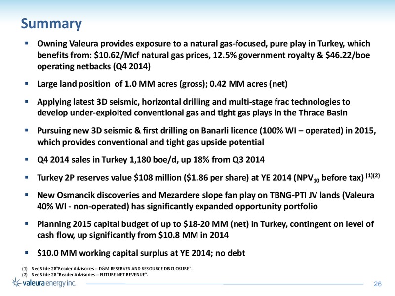 Corporate Presentation – Valeura Energy Inc. – slide 26