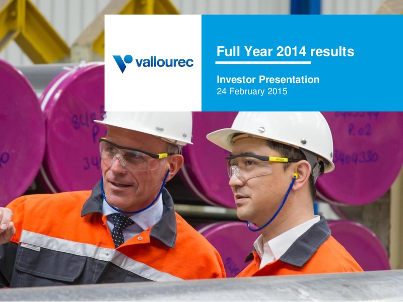 INVESTOR PRESENTATION – Vallourec – slide 1