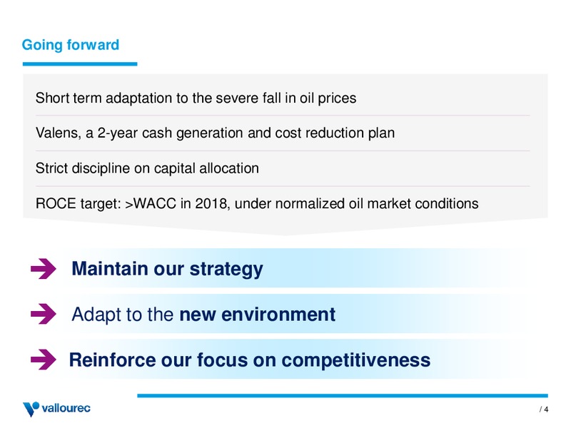 INVESTOR PRESENTATION – Vallourec – slide 3