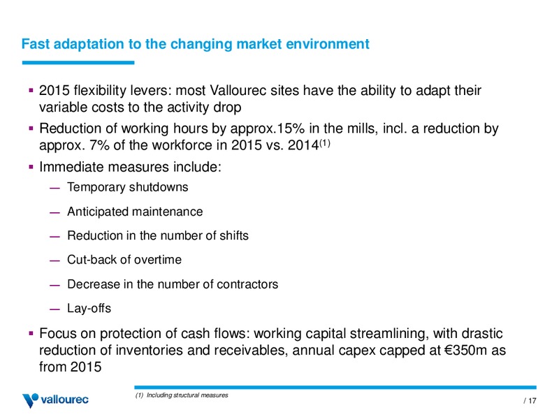 INVESTOR PRESENTATION – Vallourec – slide 16