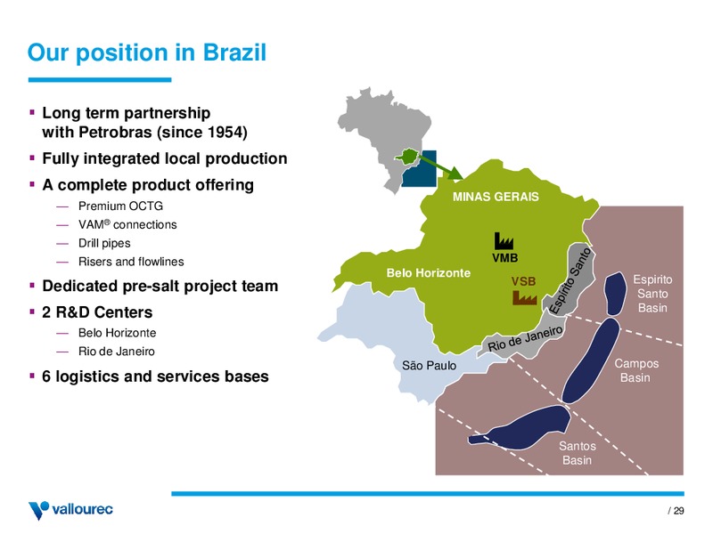 THIRD QUARTER AND FIRST NINE MONTHS 2014 RESULTS – Vallourec – slide 28