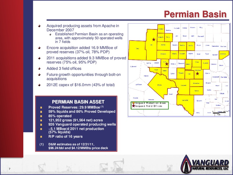 CREDIT AGRICOLE 5TH ANNUAL HIGH YIELD CONFERENCE – Vanguard Natural Resources, Llc – slide 6
