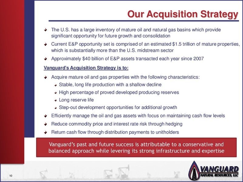 CREDIT AGRICOLE 5TH ANNUAL HIGH YIELD CONFERENCE – Vanguard Natural Resources, Llc – slide 9