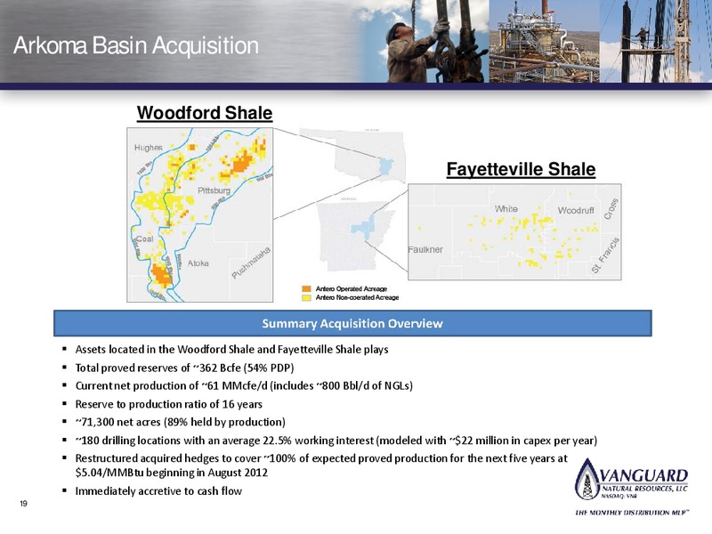 BANK OF AMERICA – Vanguard Natural Resources, Llc – slide 19