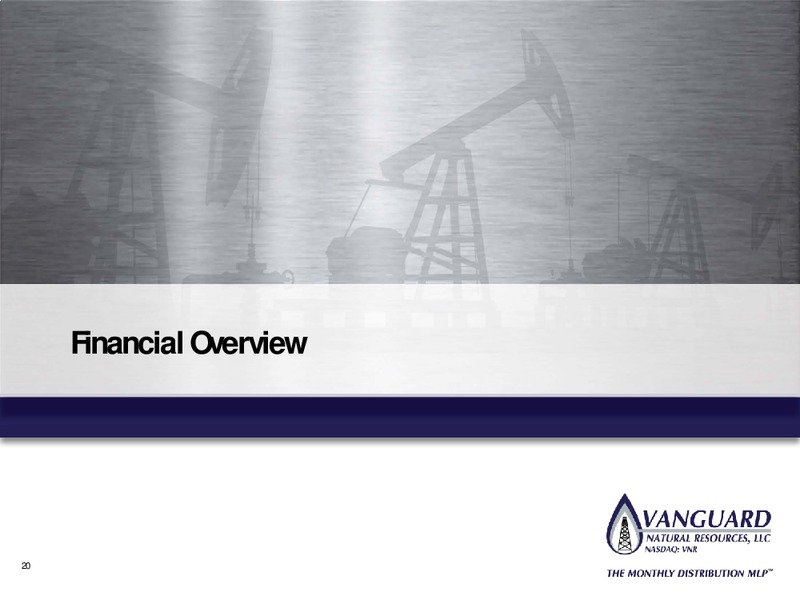 BANK OF AMERICA – Vanguard Natural Resources, Llc – slide 20