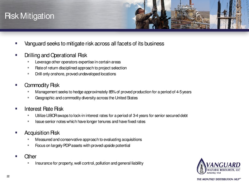BANK OF AMERICA – Vanguard Natural Resources, Llc – slide 22