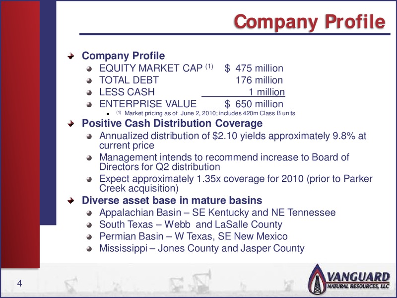 RBC INVESTOR CONFERENCE – Vanguard Natural Resources, Llc – slide 3