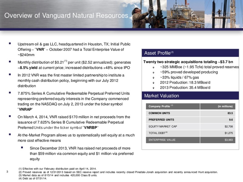 Investor Presentation – Vanguard Natural Resources, Llc – slide 2