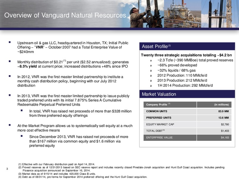 INVESTOR PRESENTATION – Vanguard Natural Resources, Llc – slide 2