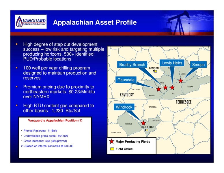 JOHN S HEROLDS 17TH ANNUAL PACESETTERS ENERGY CONFERENCE – Vanguard Natural Resources, Llc – slide 3