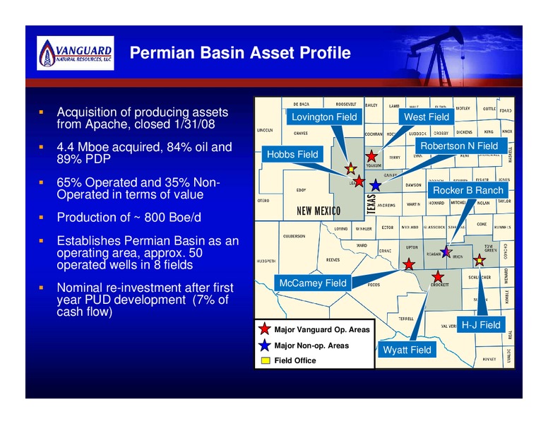 JOHN S HEROLDS 17TH ANNUAL PACESETTERS ENERGY CONFERENCE – Vanguard Natural Resources, Llc – slide 5