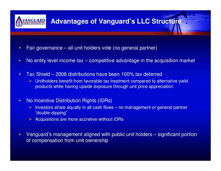 JOHN S HEROLDS 17TH ANNUAL PACESETTERS ENERGY CONFERENCE – Vanguard Natural Resources, Llc – slide 7