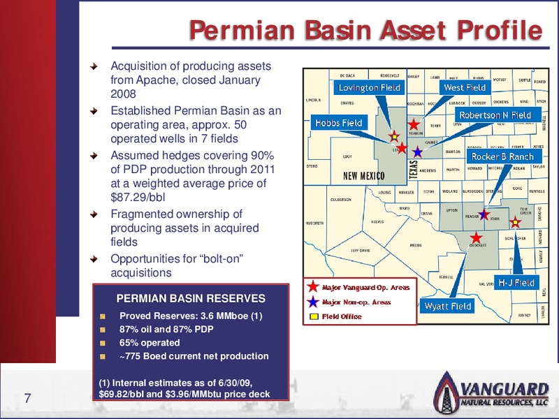 RBC CAPITAL MARKETS PRESENTATION – Vanguard Natural Resources, Llc – slide 6