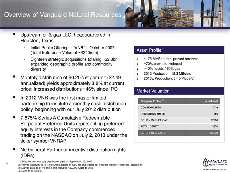 INVESTOR PRESENTATION – Vanguard Natural Resources, Llc – slide 3