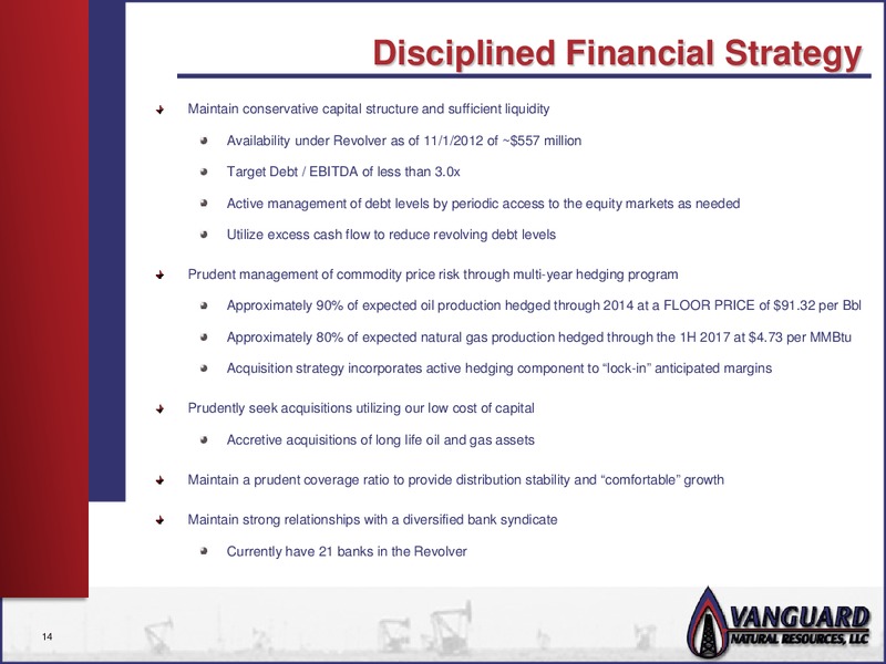 JEFFERIES CONFERENCE – Vanguard Natural Resources, Llc – slide 13