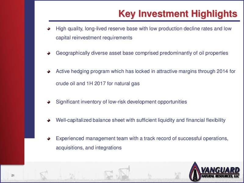JEFFERIES CONFERENCE – Vanguard Natural Resources, Llc – slide 20