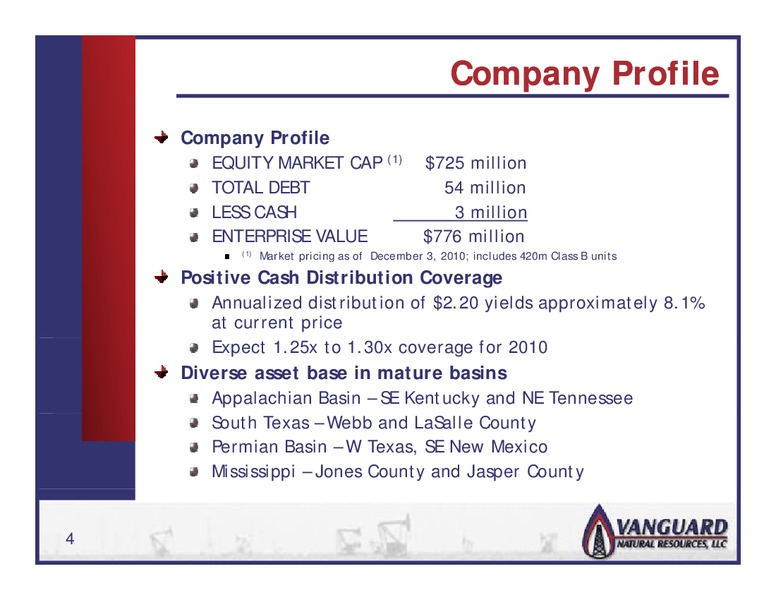 WELLS FARGO CONFERENCE – Vanguard Natural Resources, Llc – slide 3