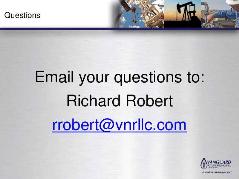 Wells Fargo Conference – Vanguard Natural Resources, Llc – slide 2