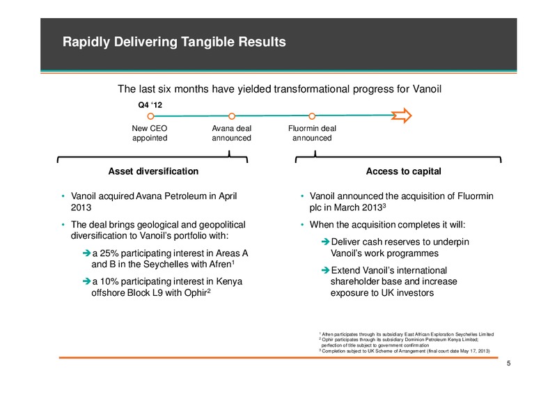 Sam Main Upstream Africa Conference Cape Town – Vanoil Energy – slide 4