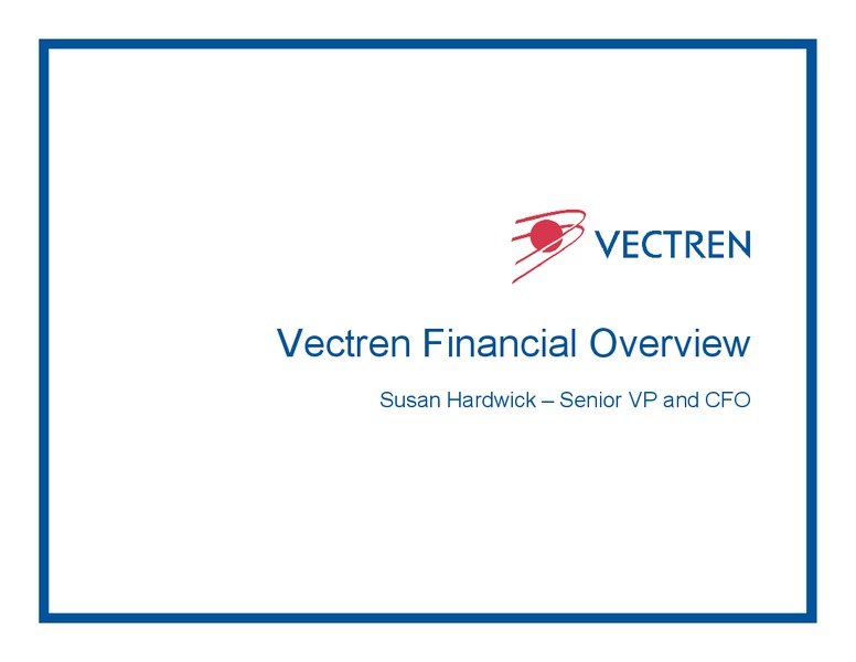 Investor Day – Vectren – slide 18
