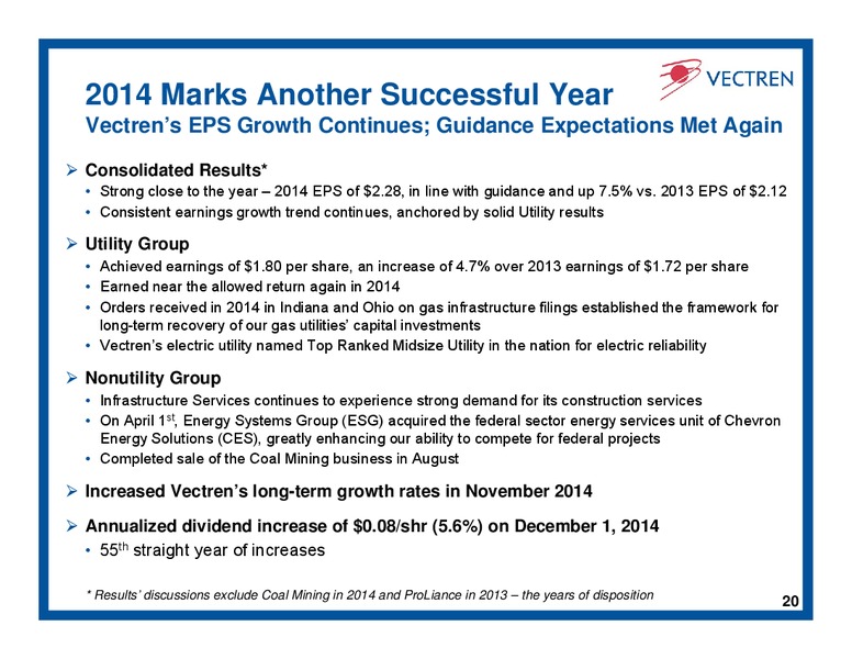 Investor Day – Vectren – slide 19