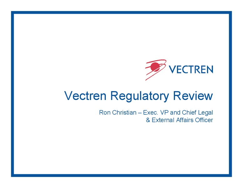 Investor Day – Vectren – slide 26
