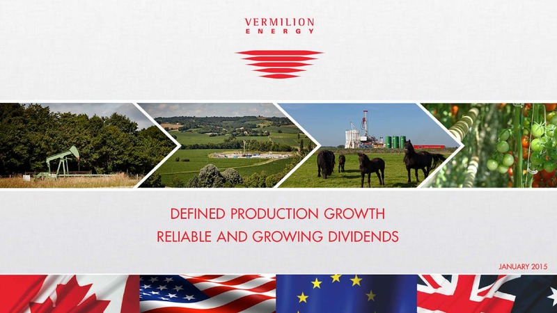 INVESTOR PRESENTATION – Vermilion Energy Inc. – slide 1