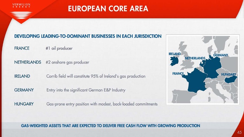 INVESTOR PRESENTATION – Vermilion Energy Inc. – slide 45
