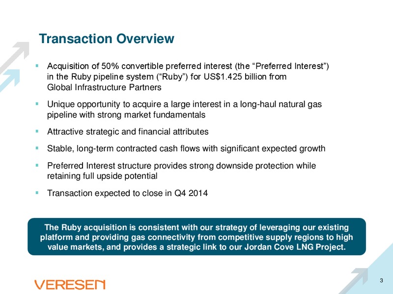 SEPTEMBER 2014 CORPORATE PRESENTATION – Veresen Inc. – slide 2