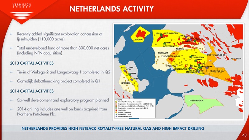 MARCH 2014 CORPORATE PRESENTATION – Vermilion Energy Inc. – slide 44