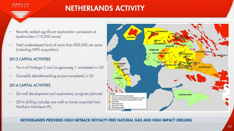 Investor Presentation – Vermilion Energy Inc. – slide 50
