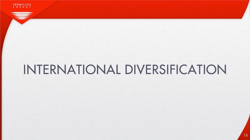 AUGUST 2013 INVESTOR PRESENTATION – Vermilion Energy Inc. – slide 18