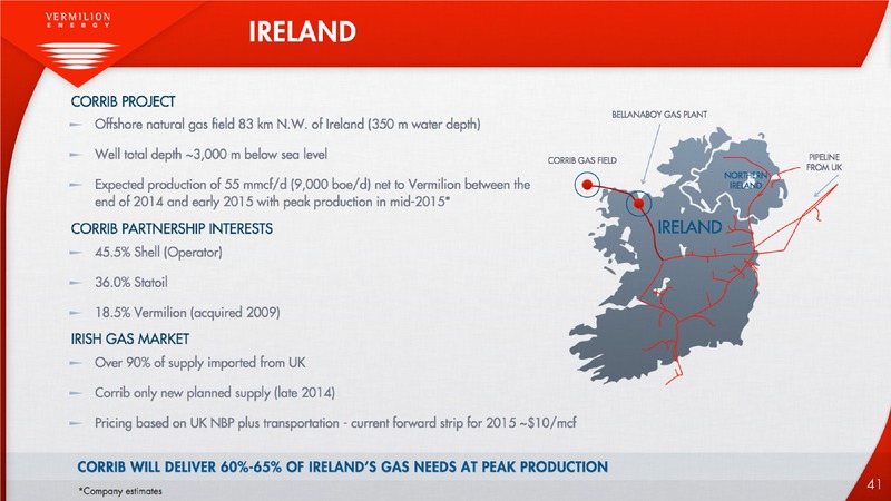 AUGUST 2013 INVESTOR PRESENTATION – Vermilion Energy Inc. – slide 41